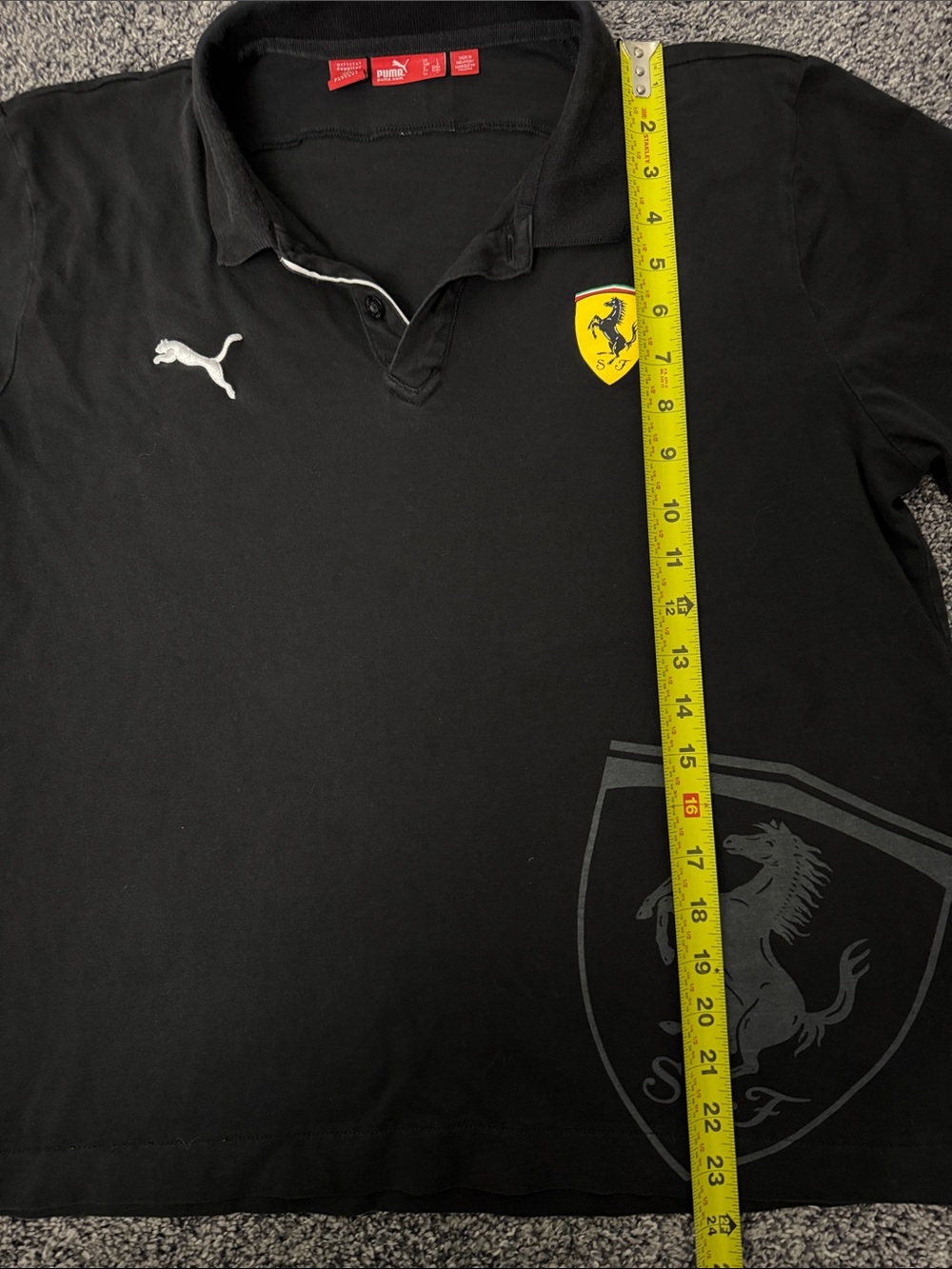 Scuderia Ferrari F1 Puma Polo Shirt - L (But is short) - Picture 2 of 10